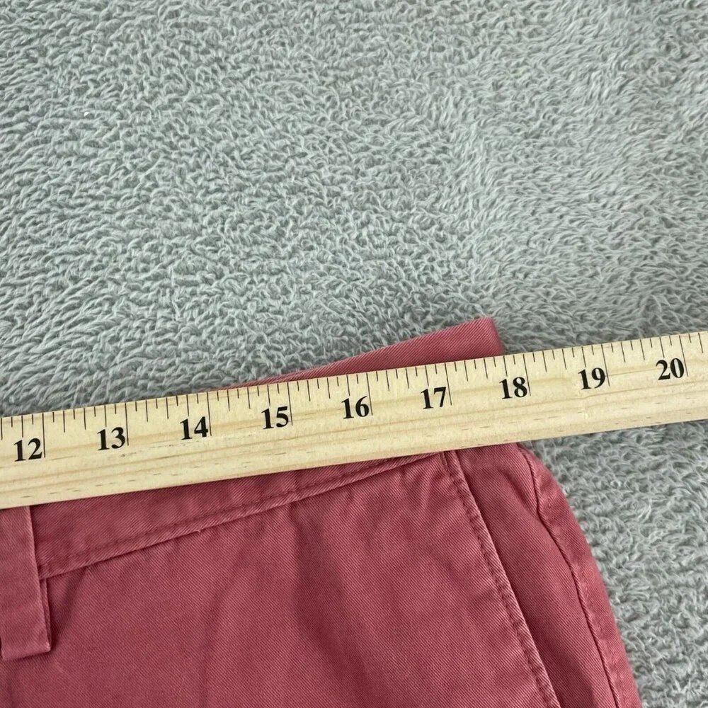 Banana Republic Aiden Mens Chino Shorts Size 34 Pink Cotton 4804